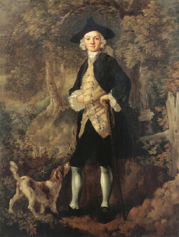 Thomas Gainsborough Man in a Wood with a Dog China oil painting art